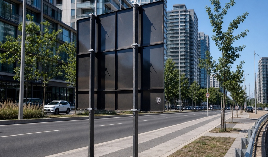 Poste 12x12 para sinalização rodoviária